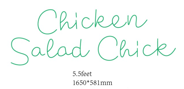 Chick neon sign