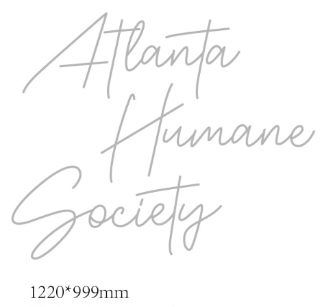 Neon Sign Atlanta Humane Society