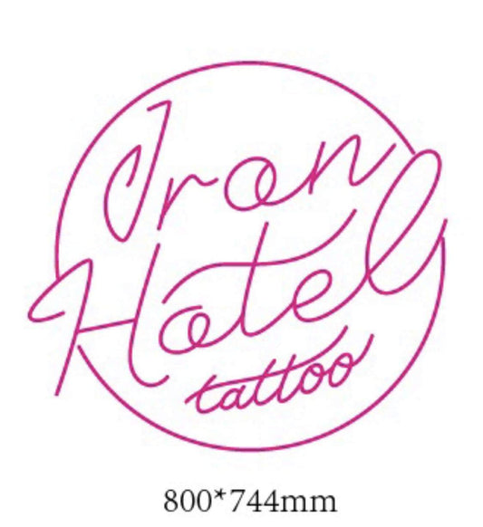 Custom Sign - IRON HOTEL TATTOO