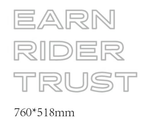 EARN RIDER TRUST NEON SIGN