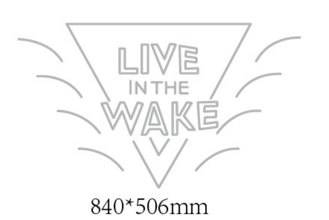 LIVE IN THE WAKE NEON SIGN