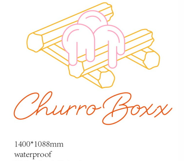 Churro Box Neon Sign