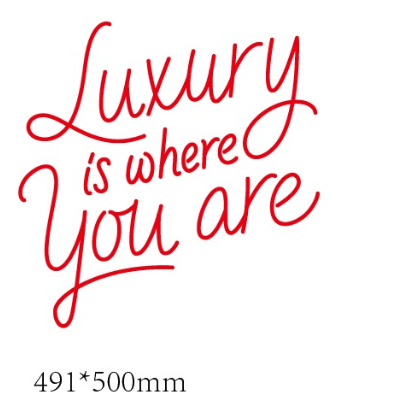 Neon Sign Luxury is where you are