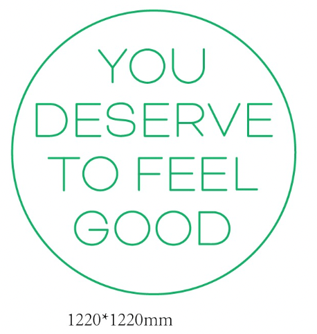 You deserve to feel good neon sign