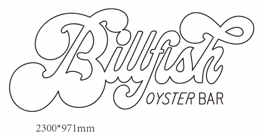 Billyfish neon sign