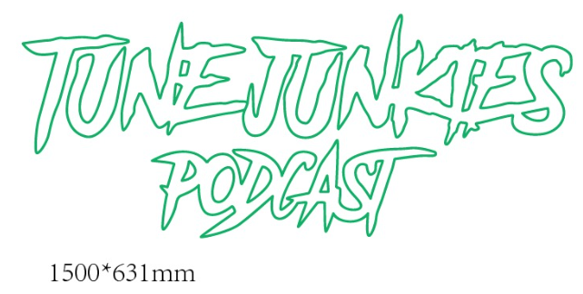 Podcast neon sign