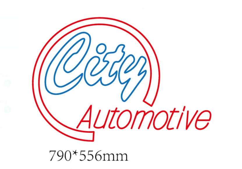 CITY AUTOMOTIVE - Neon Sign