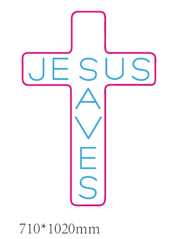 Neon Sign Jesus Saves