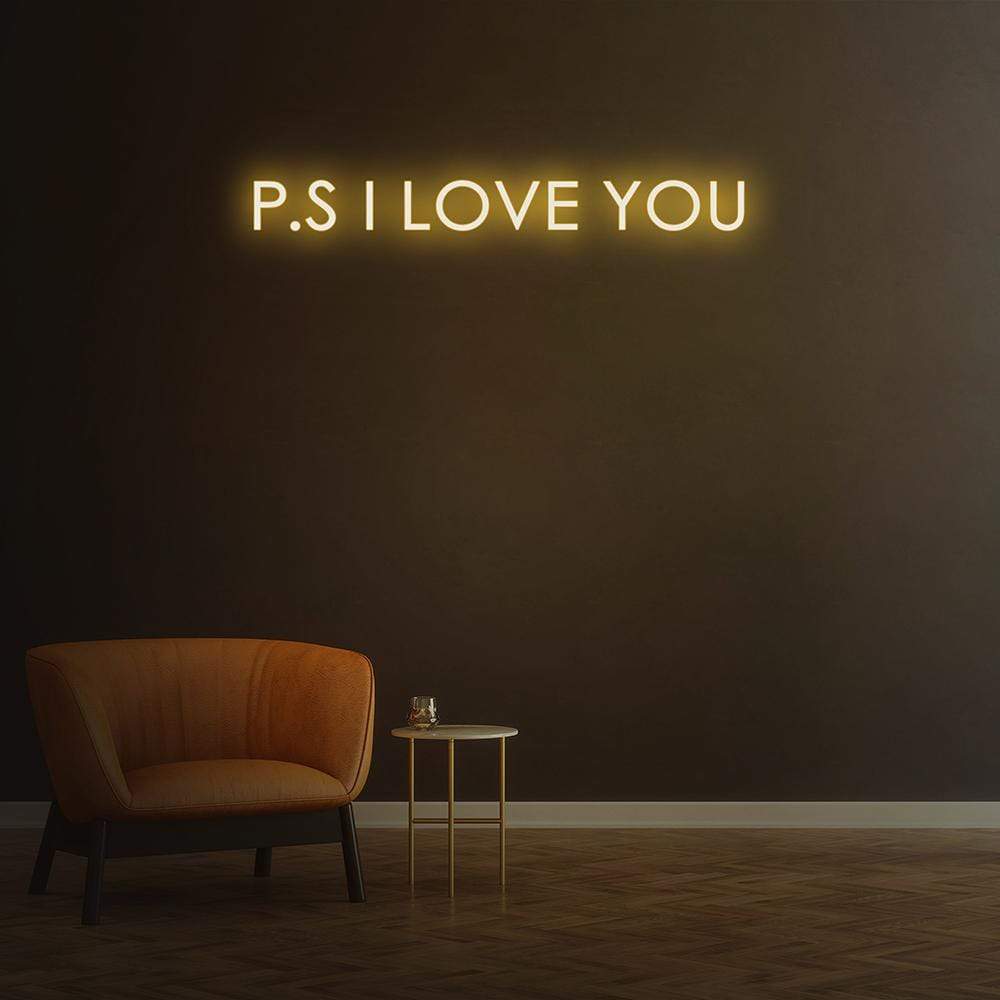 'P.S. I Love You' Neon Sign