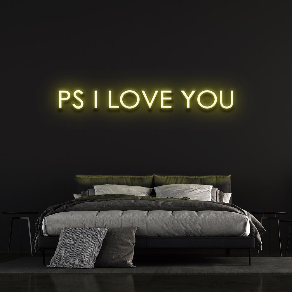 P.S I love you - LED Neon Sign