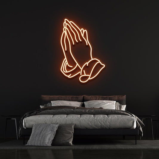 Praying Hands - LED Neon Sign