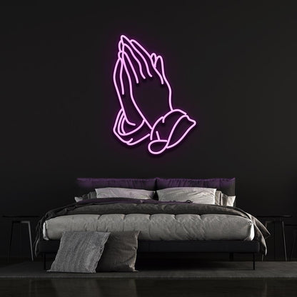 Praying Hands - LED Neon Sign