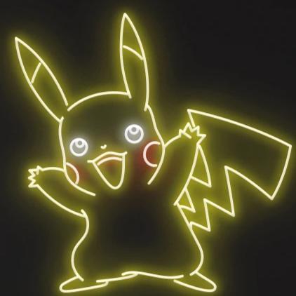 "Pikachu" - Pokemon Neon Sign