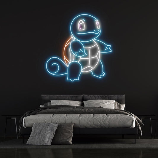 "Squirtle" - Pokemon Neon Sign