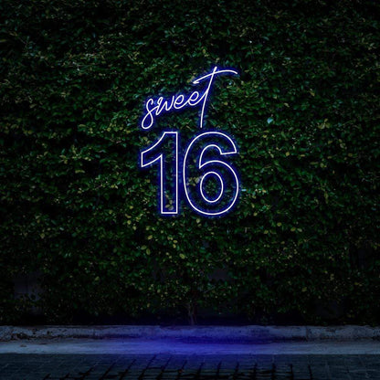 "Sweet 16" Birthday Neon Sign