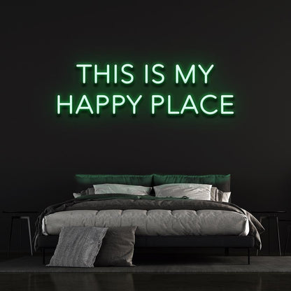 This is our happy place - LED Neon Sign