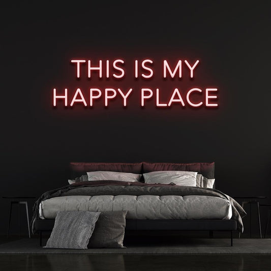 This Is My Happy Place Neon Sign