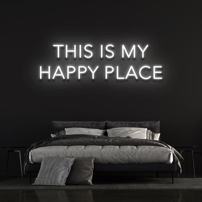 This is our happy place - LED Neon Sign