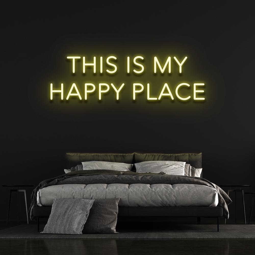 This is our happy place - LED Neon Sign