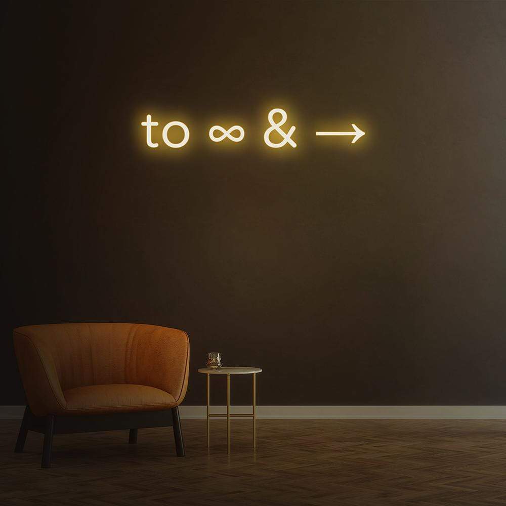 'To Infinity and Beyond' Neon Sign