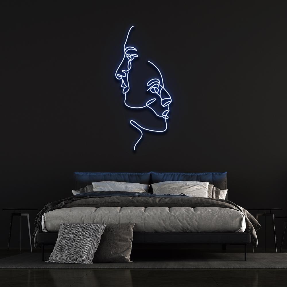 Two Faces - LED Neon Sign