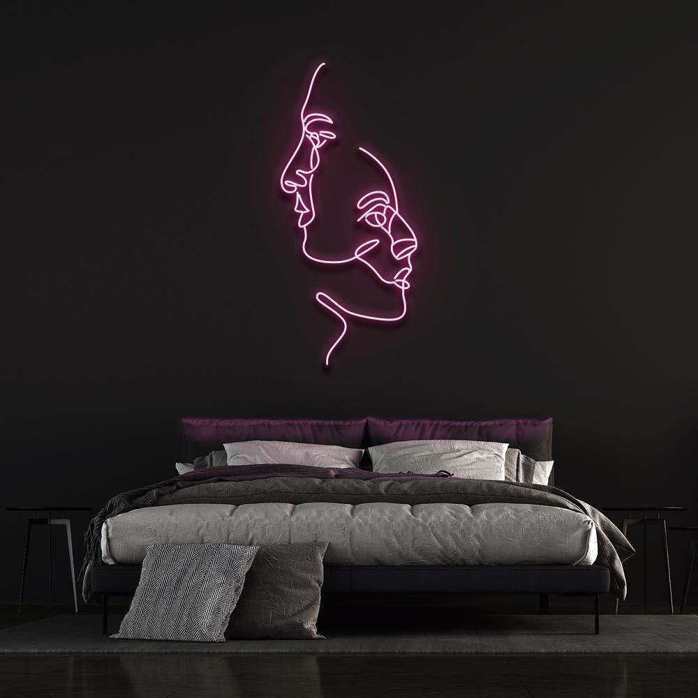 Two Faces - LED Neon Sign