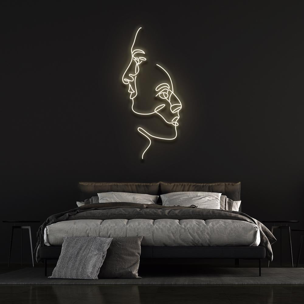 Two Faces - LED Neon Sign