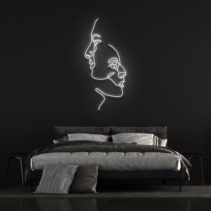 Two Faces - LED Neon Sign