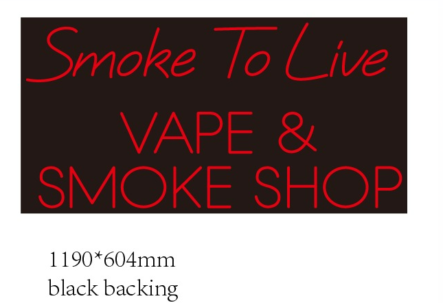 Smoke to Live Neon Sign