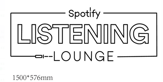 Spotify Listening Lounge Neon Sign