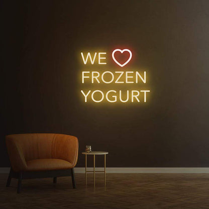 We Love Frozen Yogurt - LED Neon Sign