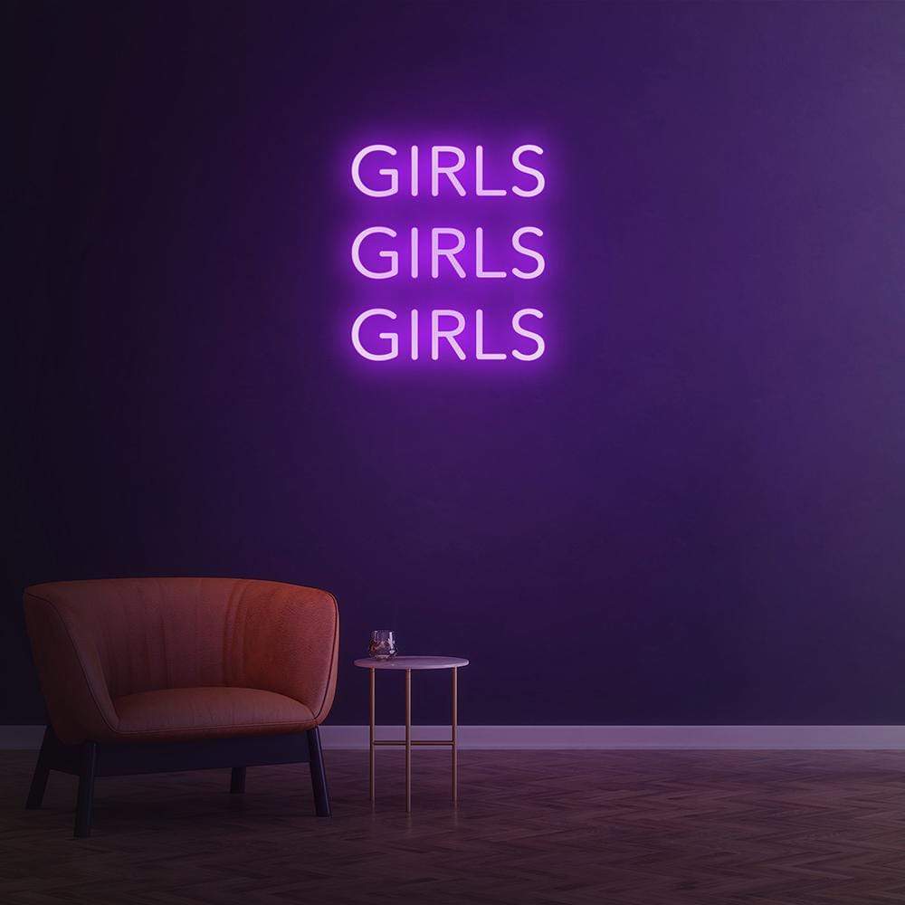 Girls Girls Girls - LED Neon Sign