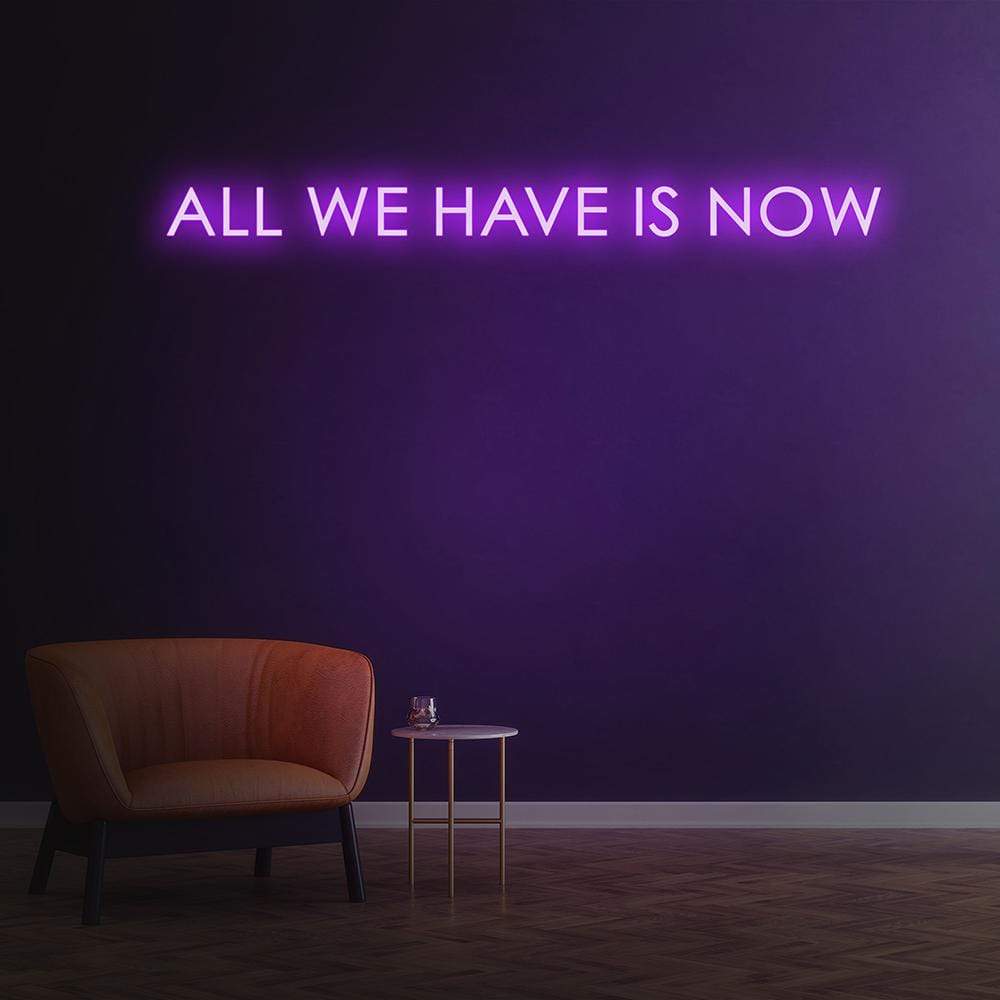 'All We Have Is Now' Neon Sign