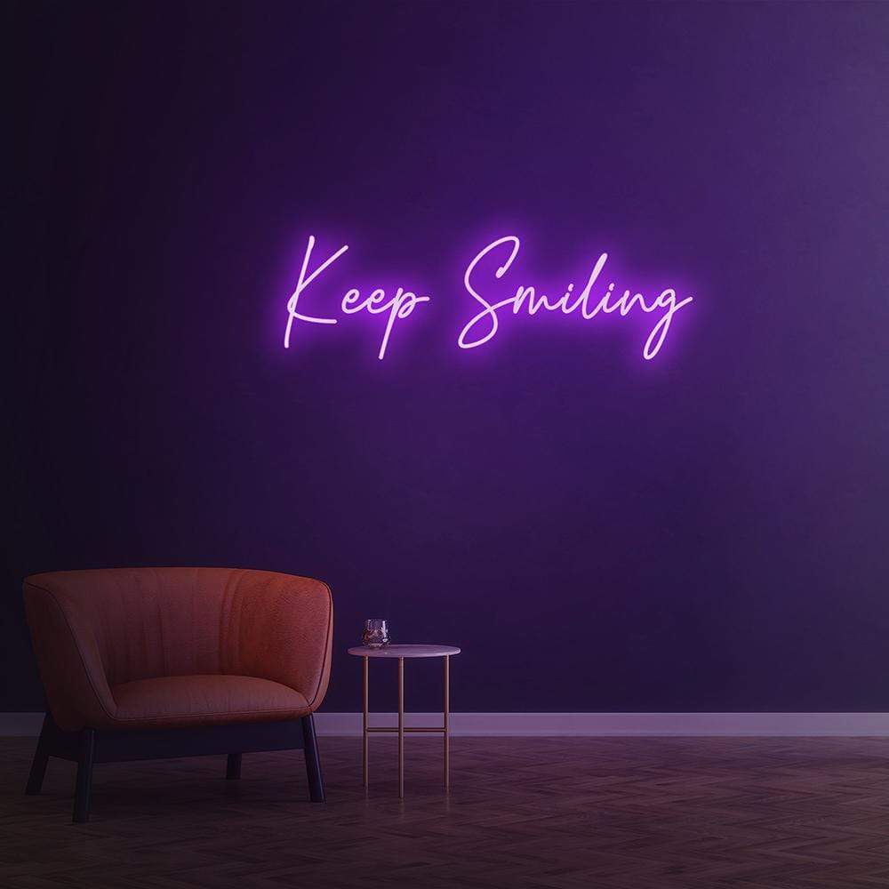 Keep Smiling - LED Neon Sign