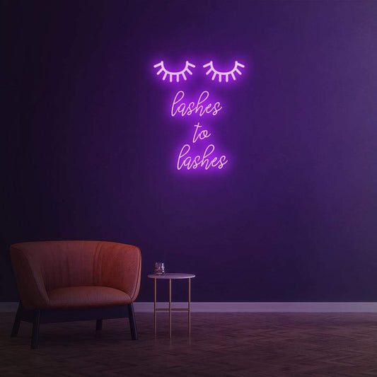 Lashes to lashes - LED Neon Sign