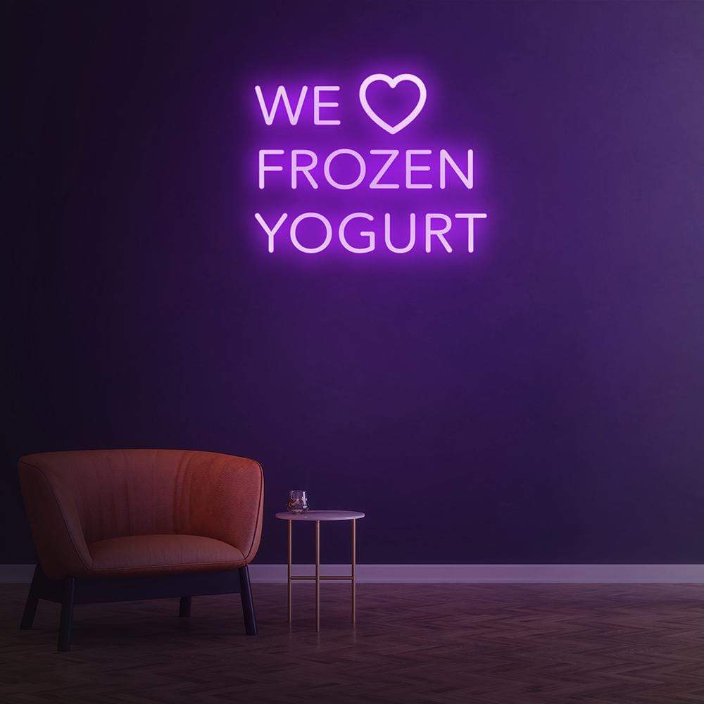 We Love Frozen Yogurt - LED Neon Sign