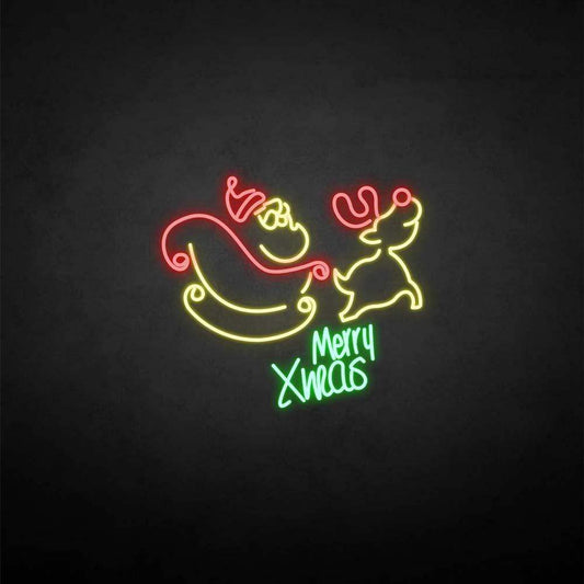 'Merry XMAS' neon sign