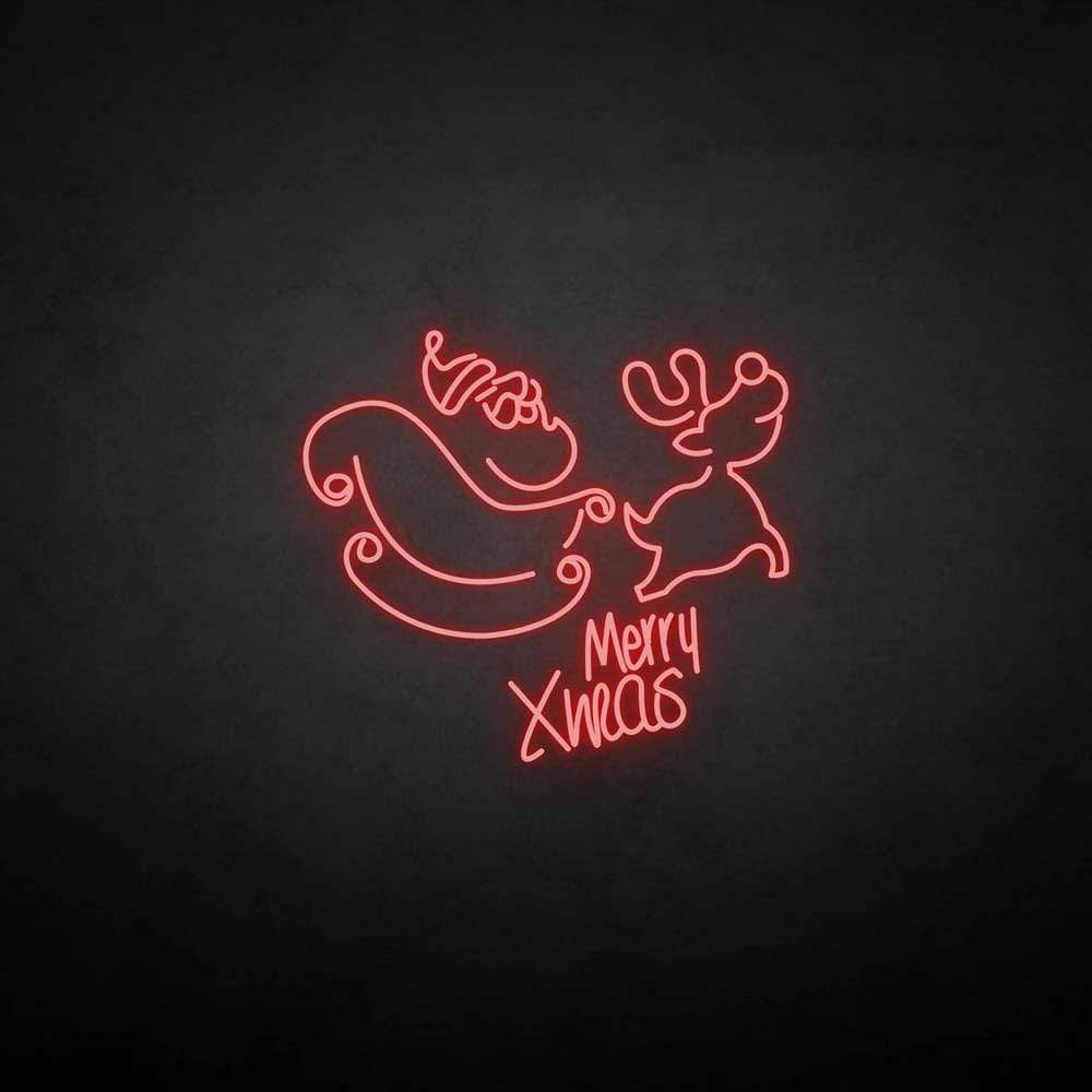 'Merry XMAS' neon sign