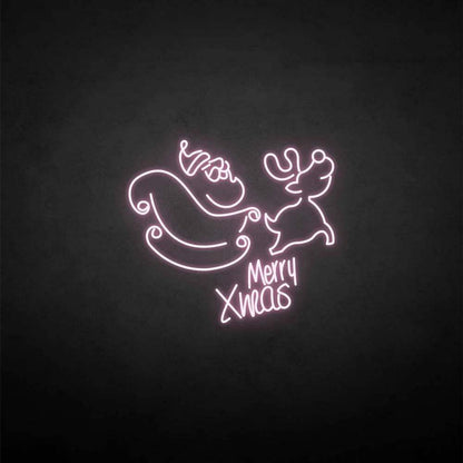 'Merry XMAS' neon sign