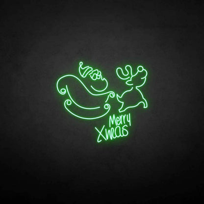 'Merry XMAS' neon sign