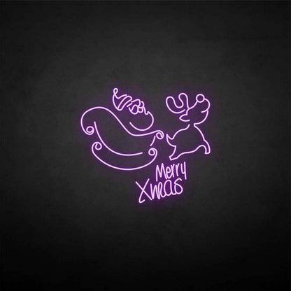 'Merry XMAS' neon sign