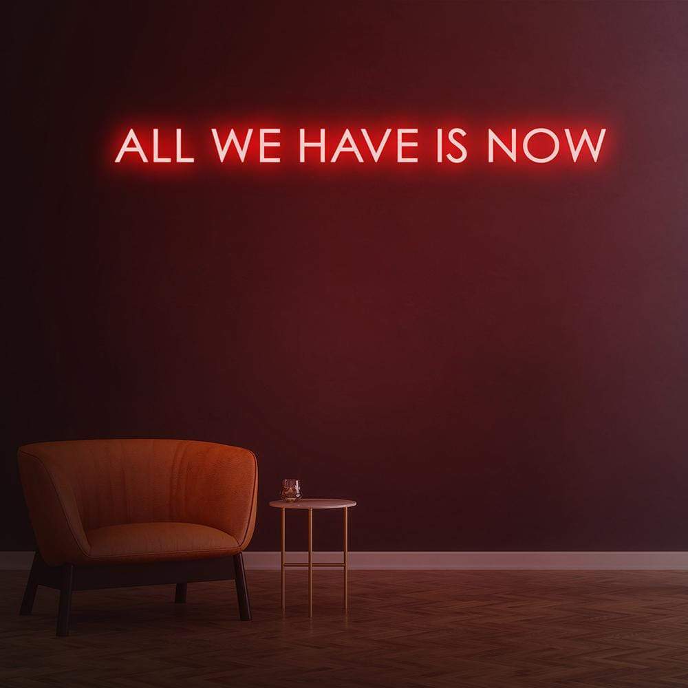 'All We Have Is Now' Neon Sign