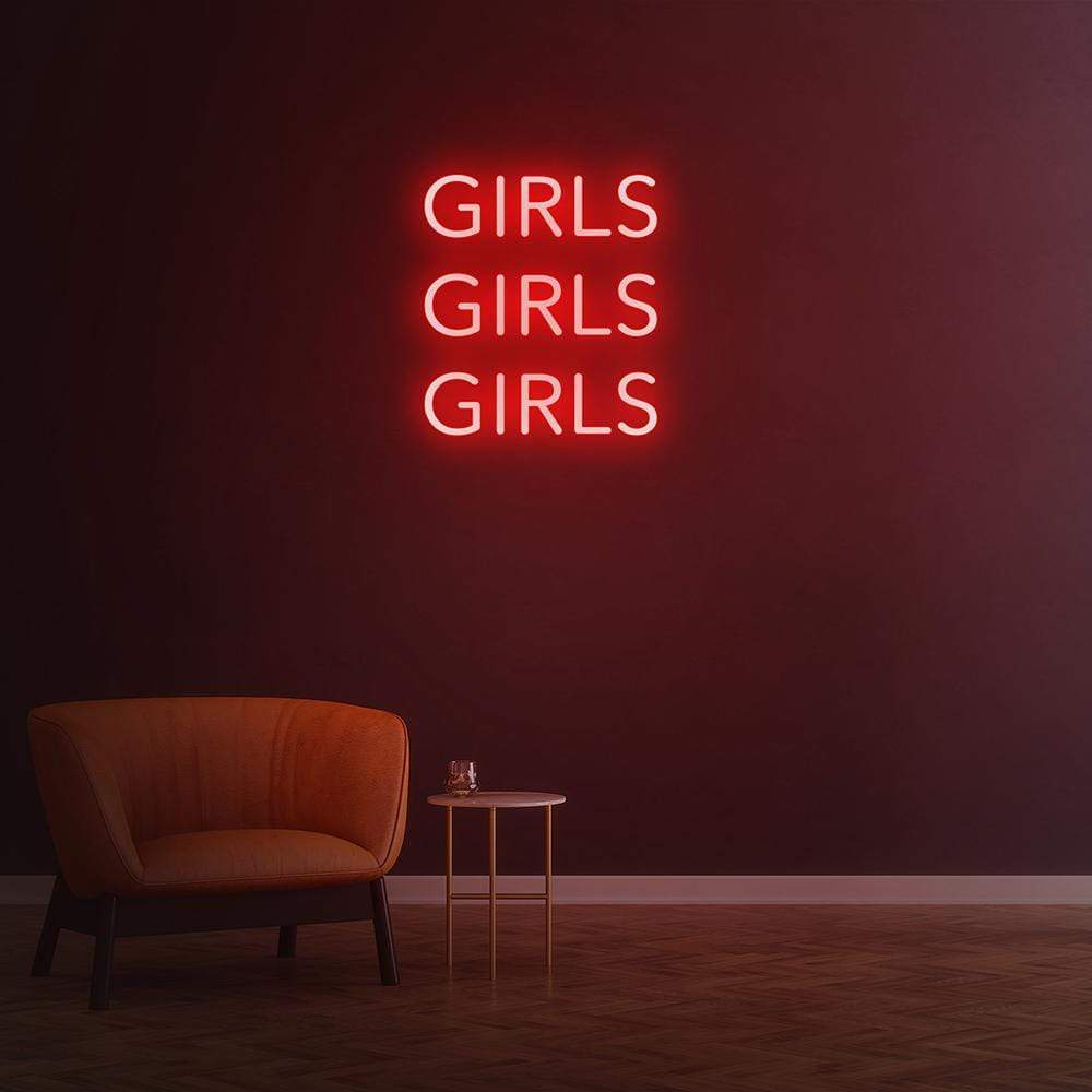 Girls Girls Girls - LED Neon Sign