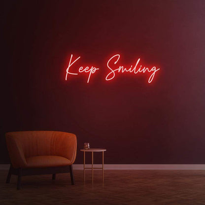 Keep Smiling - LED Neon Sign