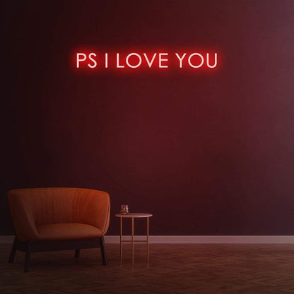 'P.S. I Love You' Neon Sign