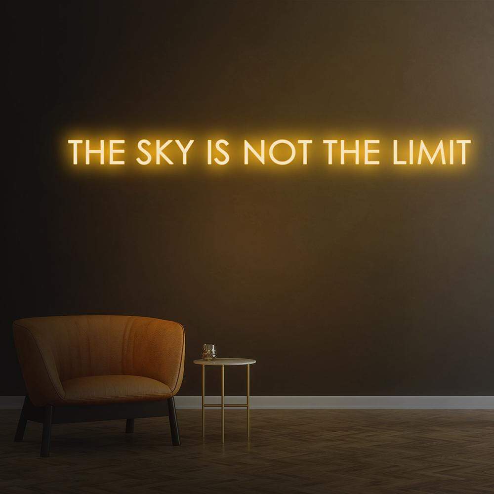 The Sky Is Not The Limit Neon Sign