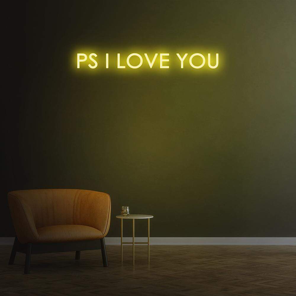 'P.S. I Love You' Neon Sign