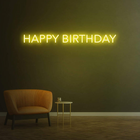 Happy Birthday - Neon Sign