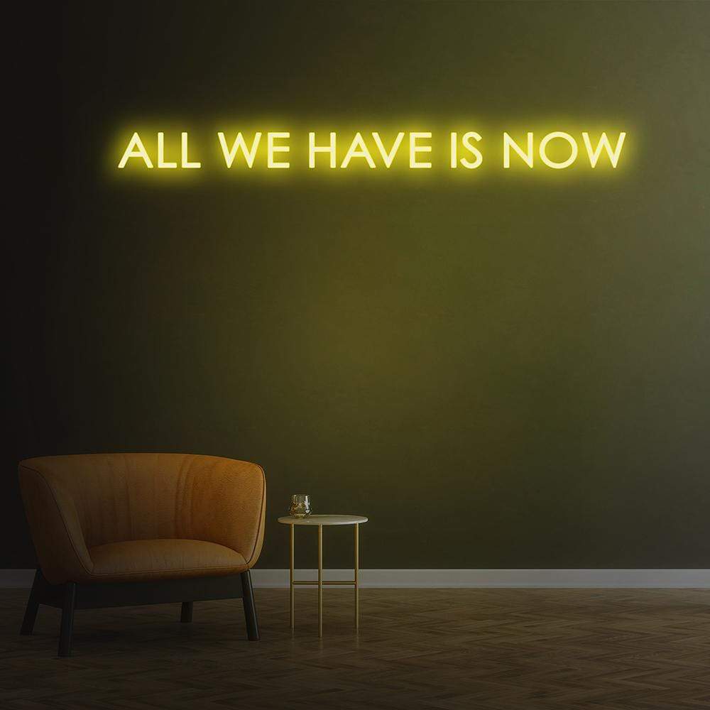 'All We Have Is Now' Neon Sign