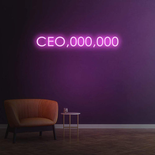 "CEO, OOO, OOO" Neon Sign